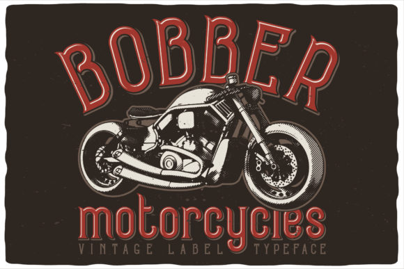 Bobber Motorcycles: A Bold Retro Font for Powerful Designs