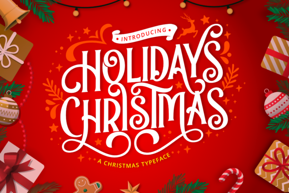 Elevate Winter Projects with the Holidays Christmas Font