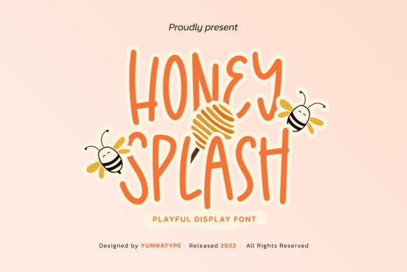 Honey Splash: Elevate Your Designs with This Cheerful Handwritten Font