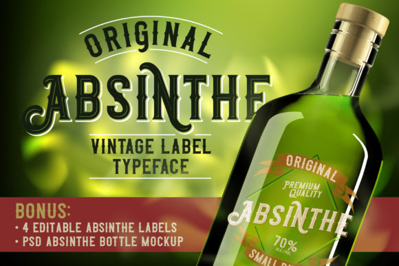 Original Absinthe: A Bold Vintage Font for Modern Design