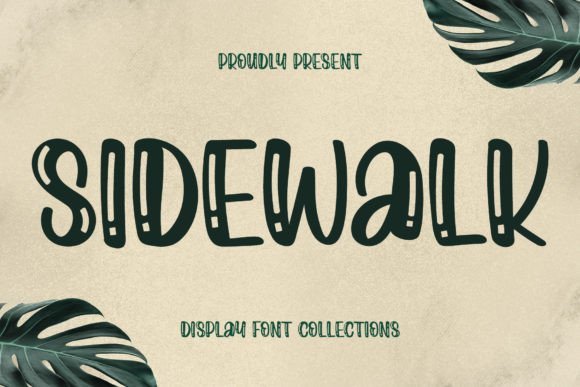 Sidewalk: A Unique Display Font for Bold Visual Design